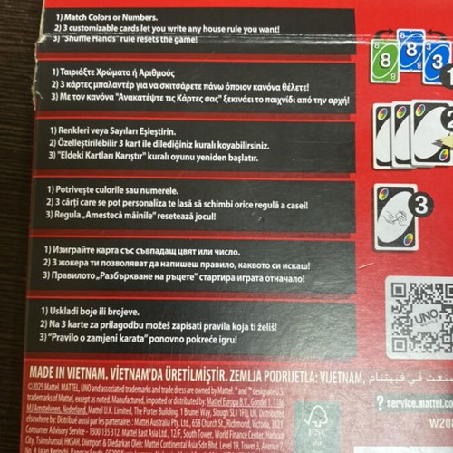 Uno cards new