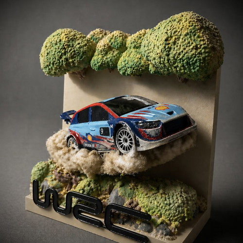 Hyundai i20N WRC Handmade Diorama New