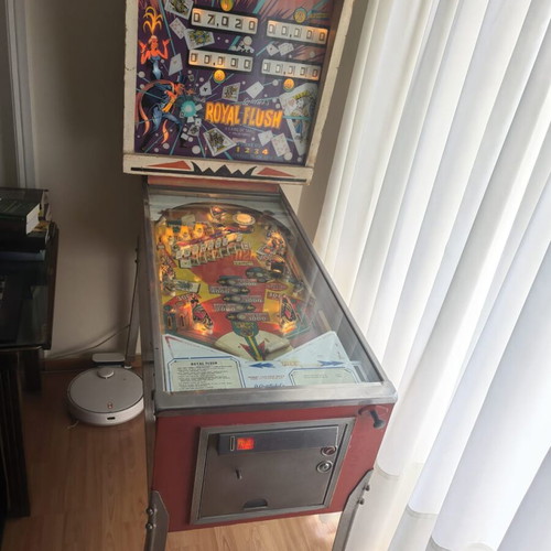 Retro antique collection with billiard table, air hockey and games used