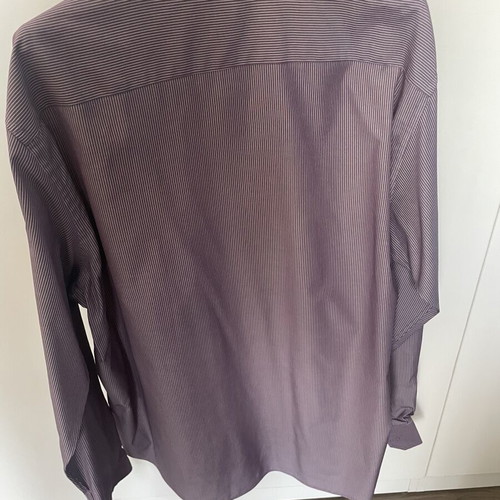 Berto Lucci men's dress shirt used, purple, XXL