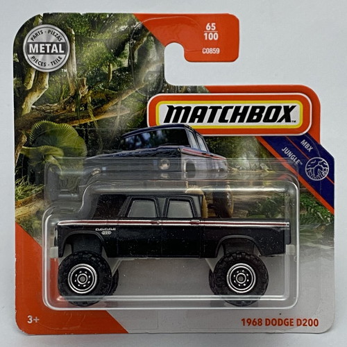 1968 Dodge D200 Matchbox Mainline Jungle toy car 1:64 scale