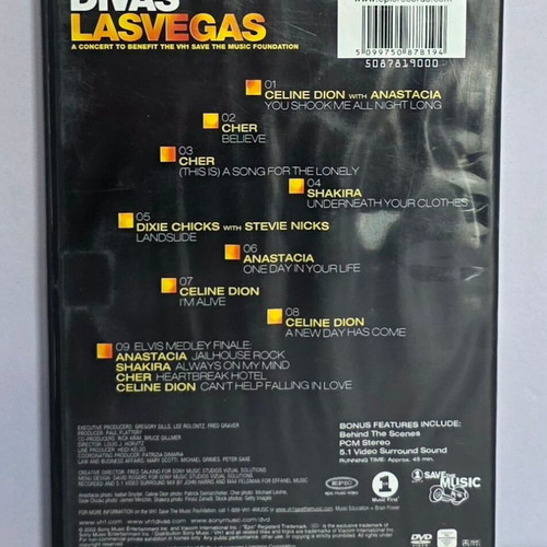 DVD+CD Various Divas Las Vegas like new
