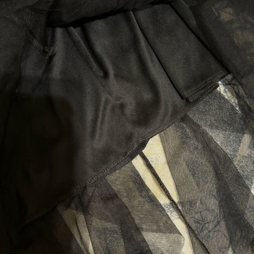 Tulle skirt asymmetrical with tutu points new, black