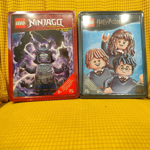 Lego Ninjago and Harry Potter collectible boxes new