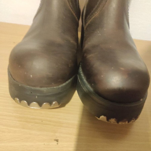 Wehrmacht brown leather biker boots like new