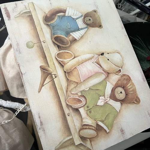 Children's large frame new with teddy bears