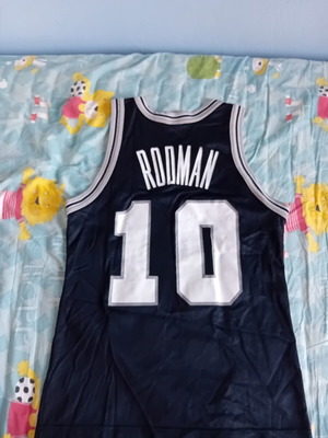 NBA Spurs Champion Dennis Rodman Jersey used, size 36, 90s