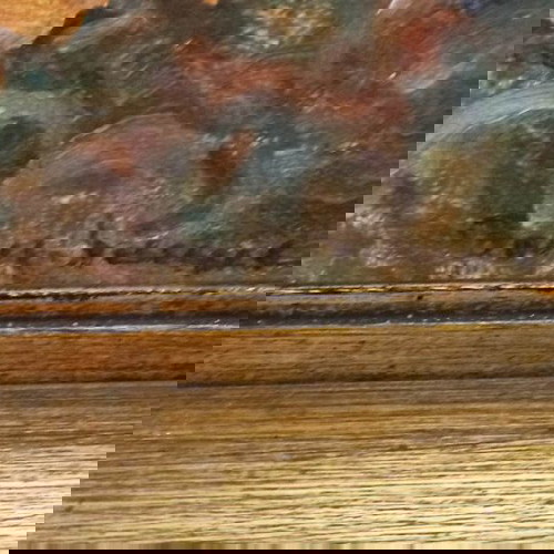 Ελαιογραφία Αντώνης Βουμβάκης σε καμβά με διπλή κορνίζα, σε άριστη κατάσταση