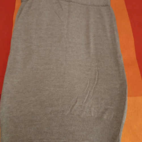 Knitted nude brown Kontatto blouse like new with bow