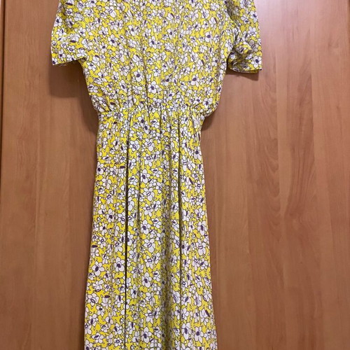 Orion London floral dress new, medium size, white and yellow