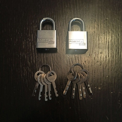 Padlocks new, pack of 2 pieces