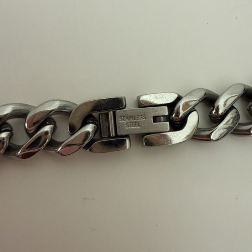Cuban Chain Necklace stainless steel silver like new