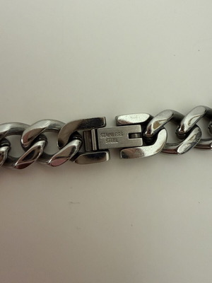 Cuban Chain Necklace stainless steel silver like new