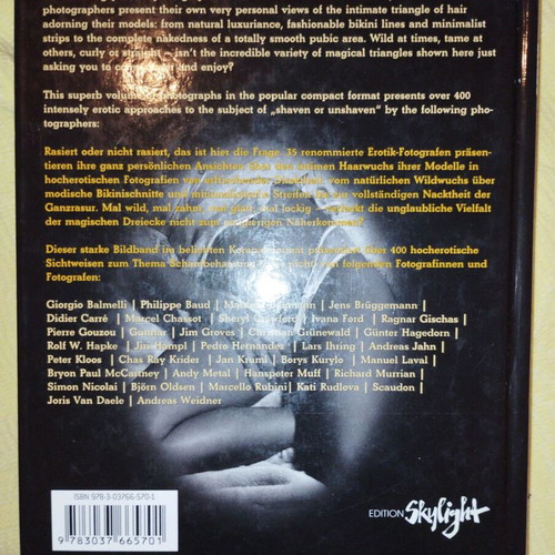 Shaven or Unshaven Hardcover book like new, erotic photography