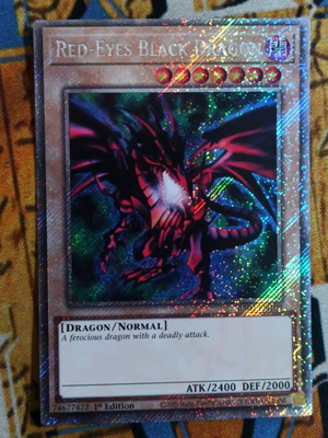 Red Eyes Black Dragon Platinum Secret Rare κάρτα σαν καινούργια
