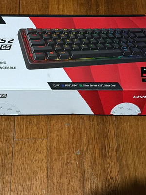 HyperX Origins 2 65 Gaming Μηχανικό Πληκτρολόγιο σαν καινούργιο, ανοιχτό αχρησιμοποίητο