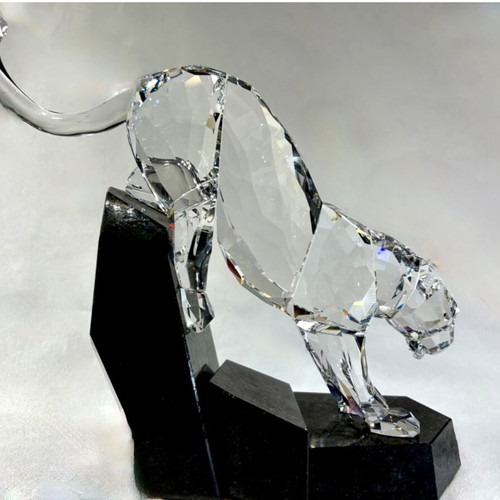 Swarovski Soulmates Panther Clear crystal sculpture like new
