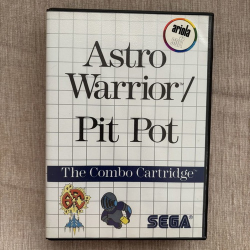 Astro Warrior & Pit Pot Sega Master System παιχνίδι, πλήρες