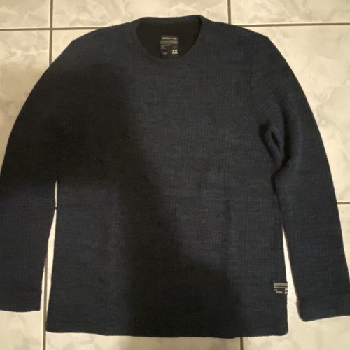 3Guys Men's Knitted Sweater Like New, Blue, Size M