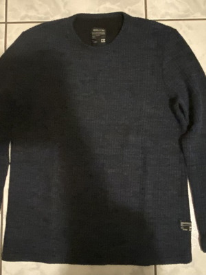 3Guys Men's Knitted Sweater Like New, Blue, Size M