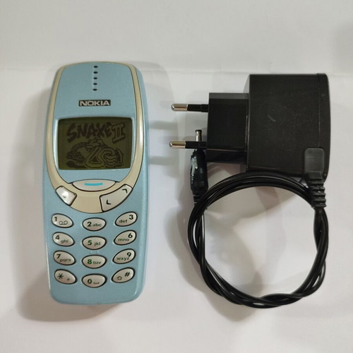 Nokia 3310 Classic Phone Turquoise used with charger and battery