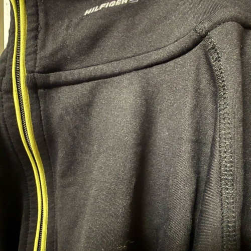 Tommy Hilfiger Sport shirt size M like new, black with yellow zipper