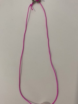 Handmade necklace with pink pearl like new