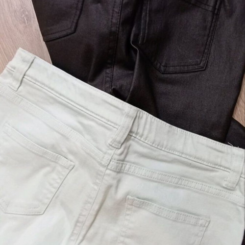Girls' pants like new, sizes 146-152 cm, ages 11-12, black and green
