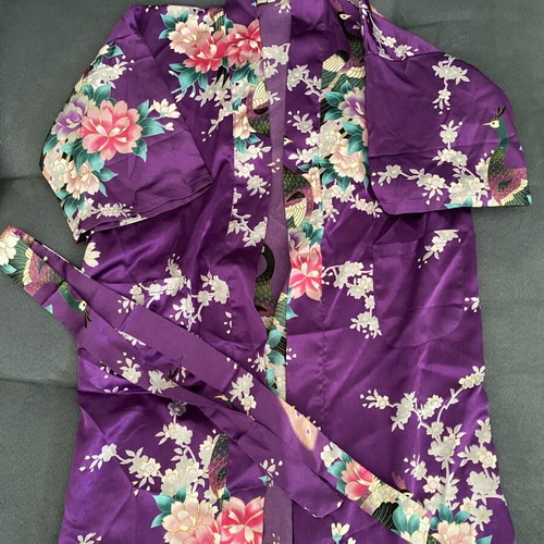 Traditional Thai kimono like new, purple, size XS