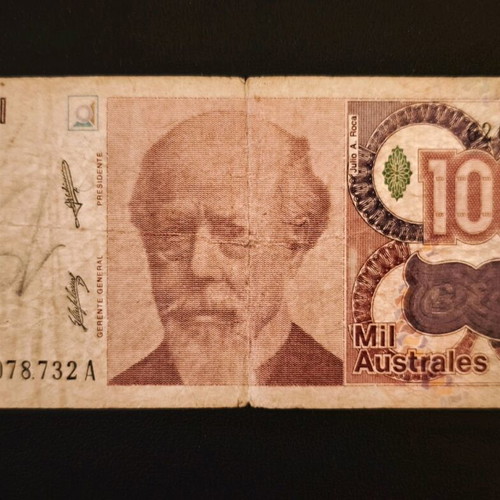 Argentina 1000 banknote used without date
