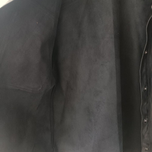 Stradivarius μαύρο πουκάμισο overshirt δερματίνη μέγεθος M σαν καινούργιο