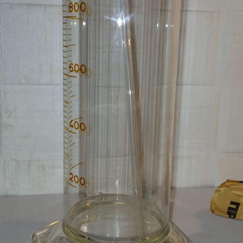 Kavalier vintage volumetric glass cylinder 2000 ml, 52 cm, new