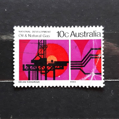 Australia 1970 National Development Oil & Natural Gas stamp used