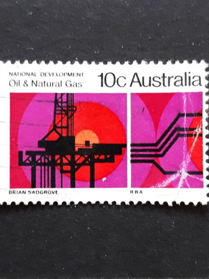Australia 1970 National Development Oil & Natural Gas stamp used