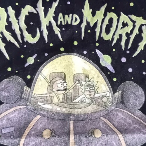 Rick and Morty T-shirt M black short sleeve like new
