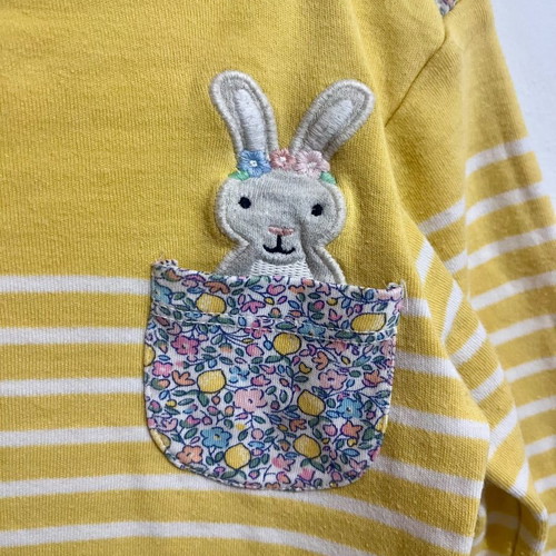 Jojo maman bebe long-sleeve blouse used, yellow, 3-4 years