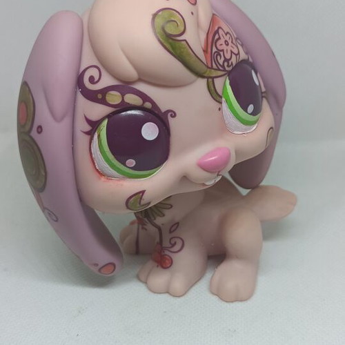 Littlest Pet Shop Jumbo Purple Bunny figure used for custom project