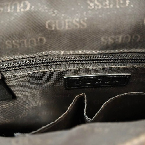 Guess Vezzola shoulder bag, black and grey