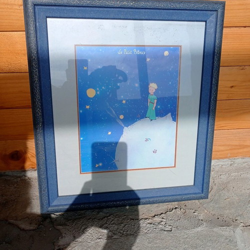 Le Petit Prince framed print used 45 x 40 cm