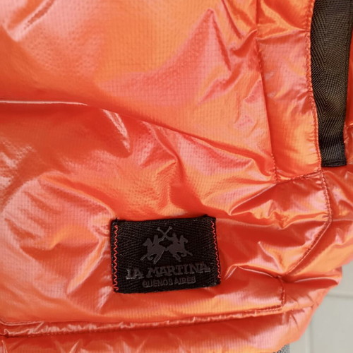 La Martina vest with down filling, like new, orange, size XL