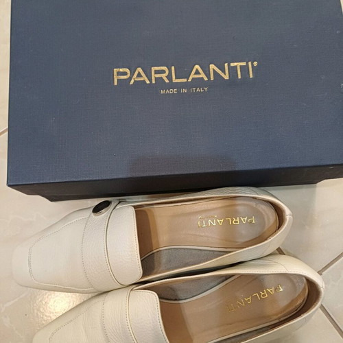 Parlanti shoes pumps like new, size 41, beige-white