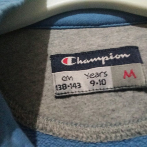 Champion kids cardigan used, blue, for 9-10 years old
