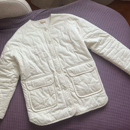 Sezane jacket size 40 white like new