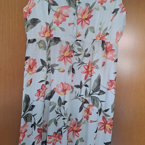 Dress ΤΖΈΝΗ long airy with wrap chest, like new, size XXL