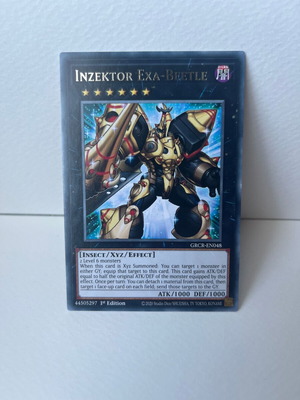Inzektor Exa-Beetle Yu-Gi-Oh! card like new