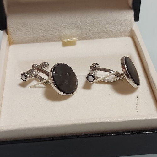 Mont Blanc Meisterstuck cufflinks used, mother of pearl