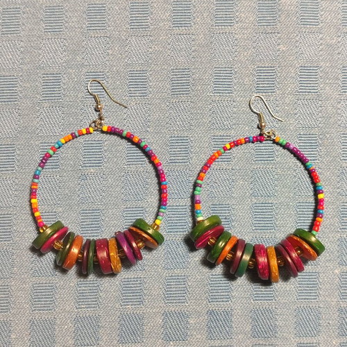 Earrings multicolored like new
