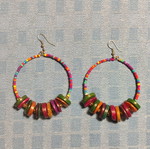 Earrings multicolored like new