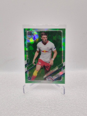 2020 Topps Chrome UCL Sapphire Green Refractor Dennis Borkowski #12 Rookie RC μεταχειρισμένο