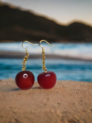 earrings of cherry